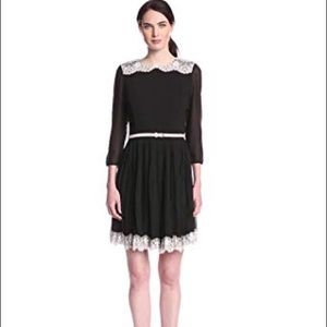 Ted baker olivhia black lace embroidery dress